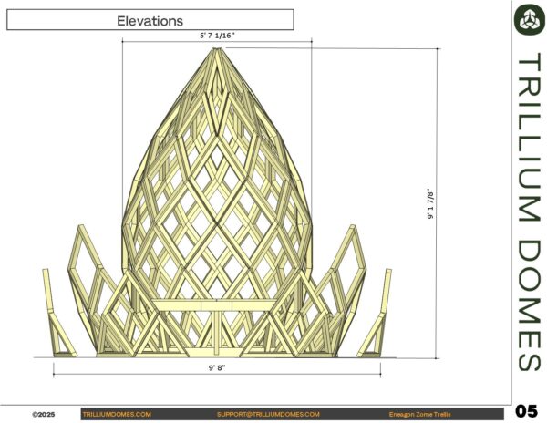 Enneagon Zome Trellis DIY Plans - Image 8
