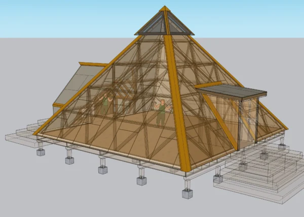 32ft / 10m Pyramid Design - trilliumdomes
